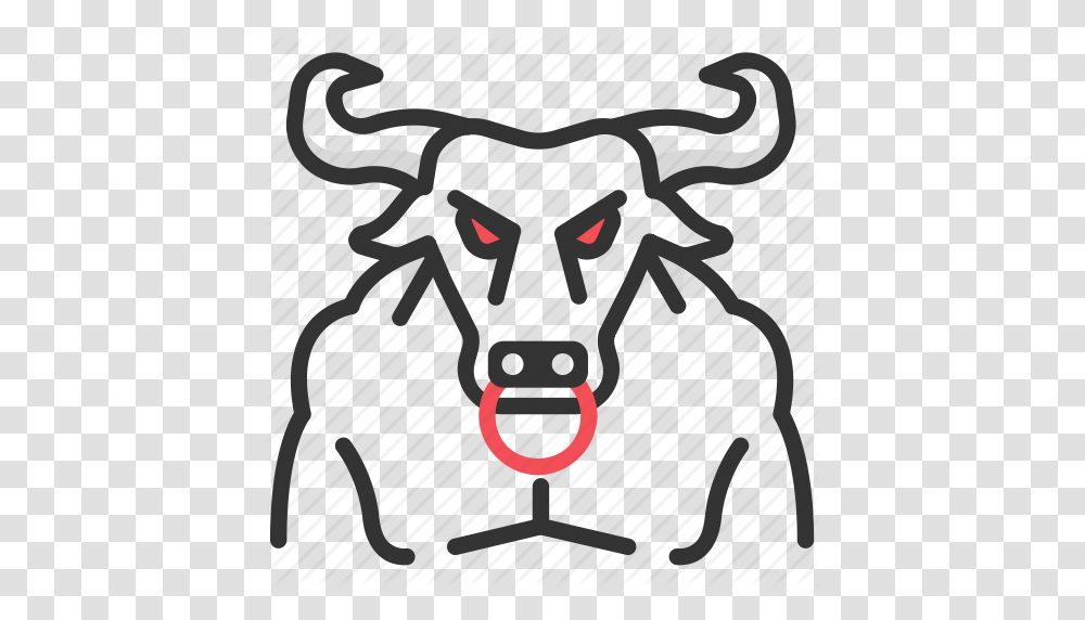 Bull Greek Minos Minotaur Monster Mythology Icon, Poster, Advertisement, Mammal, Animal Transparent Png