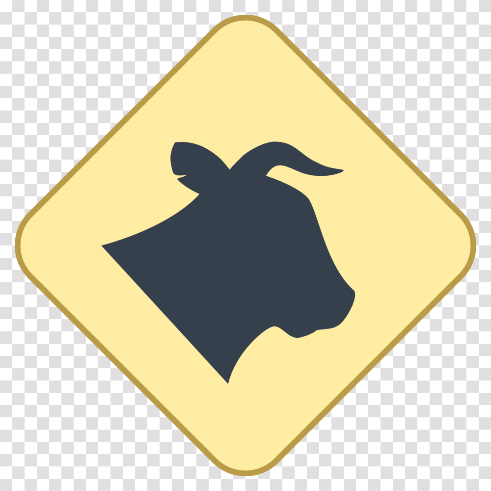 Bull Head Clipart Sign, Logo, Trademark, Rug Transparent Png