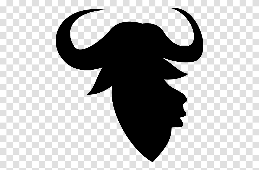 Bull Head Silhouette Clip Art, Gray, World Of Warcraft Transparent Png