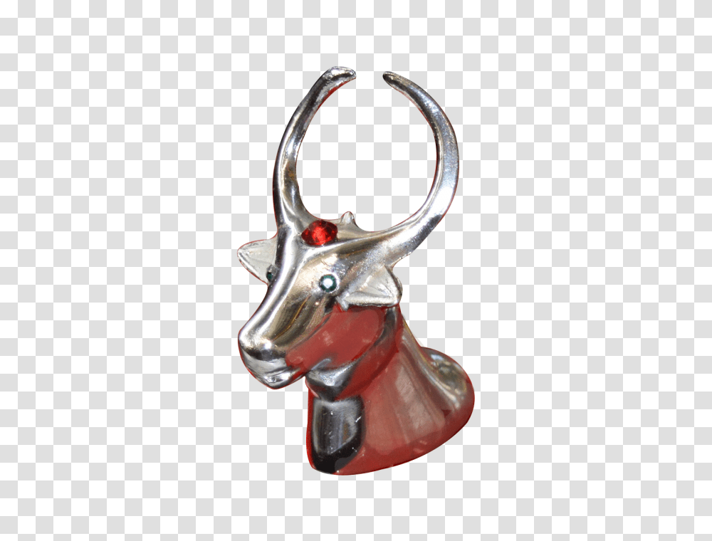 Bull Head Silver, Smoke Pipe, Hook, Figurine, Claw Transparent Png