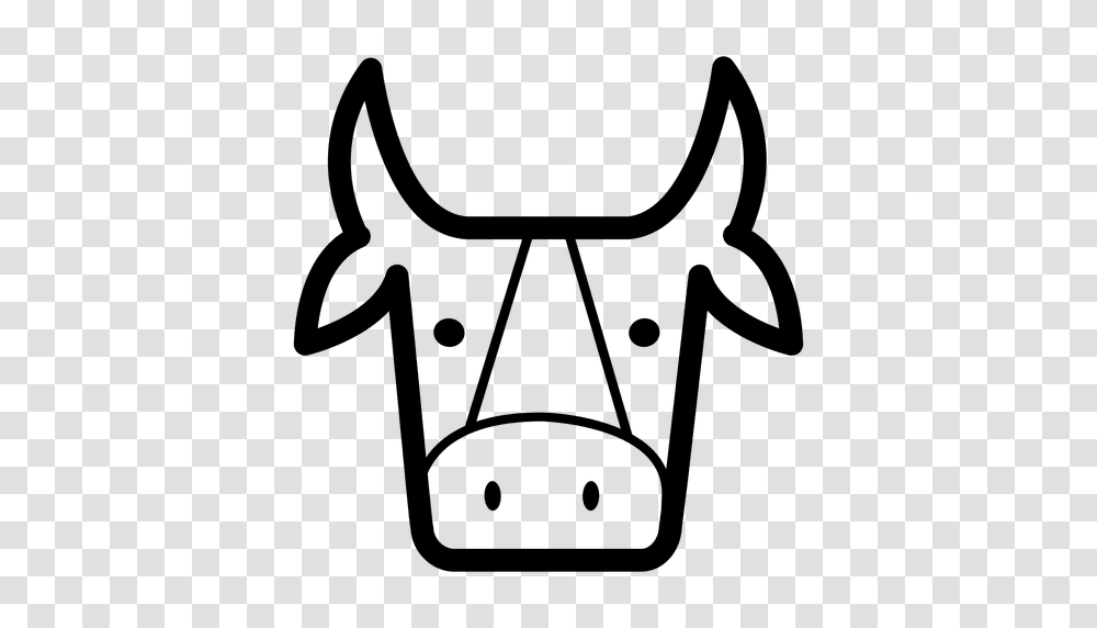 Bull Head Stroke, Antelope, Animal, Label Transparent Png