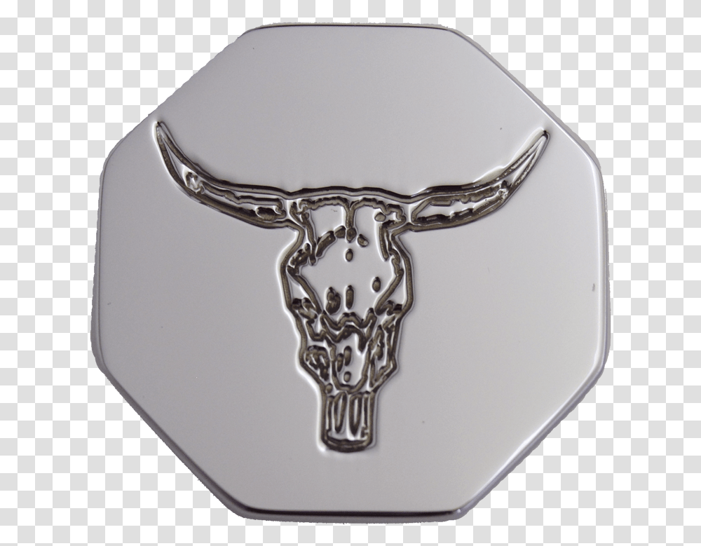 Bull Logo Octagone Knob Bull, Symbol, Trademark, Buckle, Emblem Transparent Png