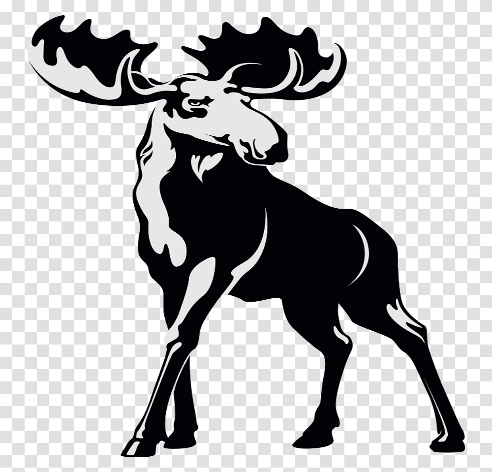 Bull Moose, Animal, Mammal, Wildlife, Person Transparent Png