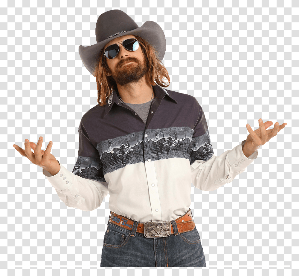Bull Rider Dale Brisby, Face, Person, Sleeve Transparent Png