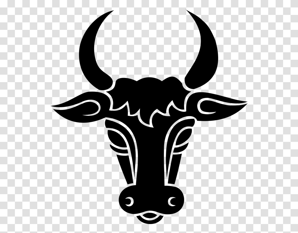 Bull's Head Silhouette Bulls Head Silhouette, Gray, World Of Warcraft Transparent Png