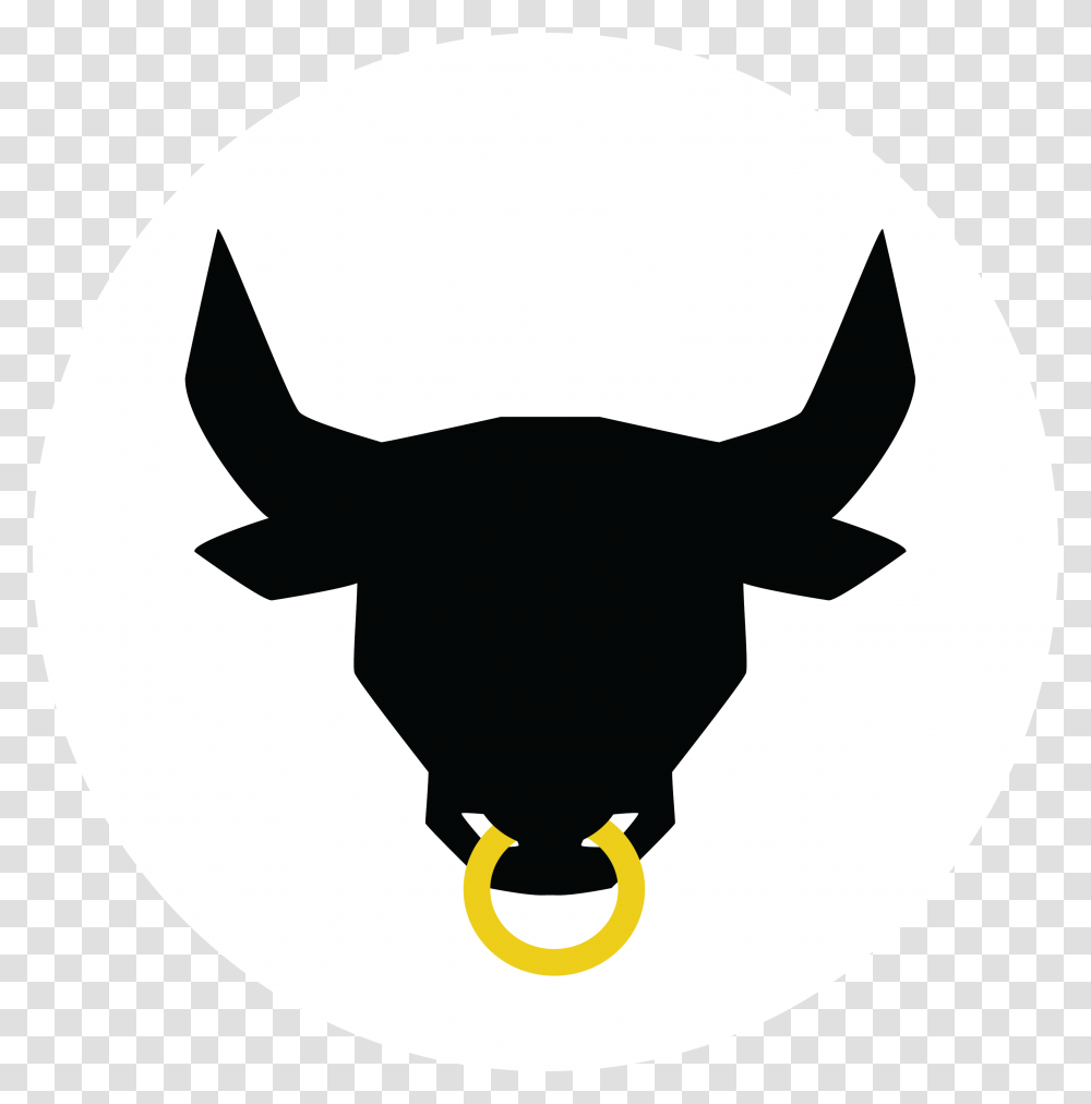 Bull Skull Bull Logos, Stencil, Silhouette, Animal Transparent Png