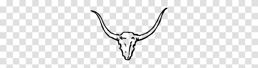 Bull Skull Clip Art Free Vector, Longhorn, Cattle, Mammal, Animal Transparent Png