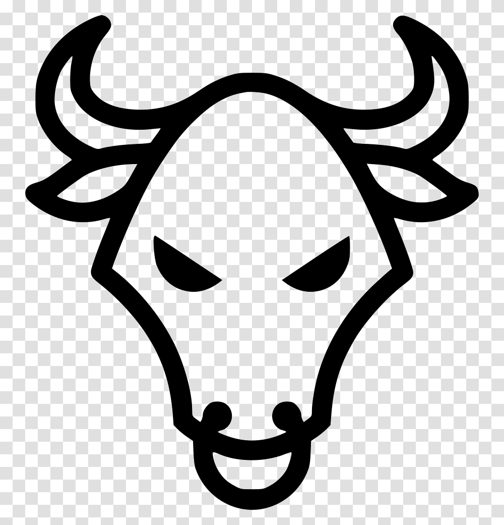 Bull, Stencil, Alien, Mask Transparent Png