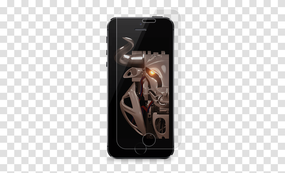 Bull W Hd Glass For Apple Iphone 5 5c 5s Amp Se Iphone, Robot, Electronics, Mobile Phone, Cell Phone Transparent Png
