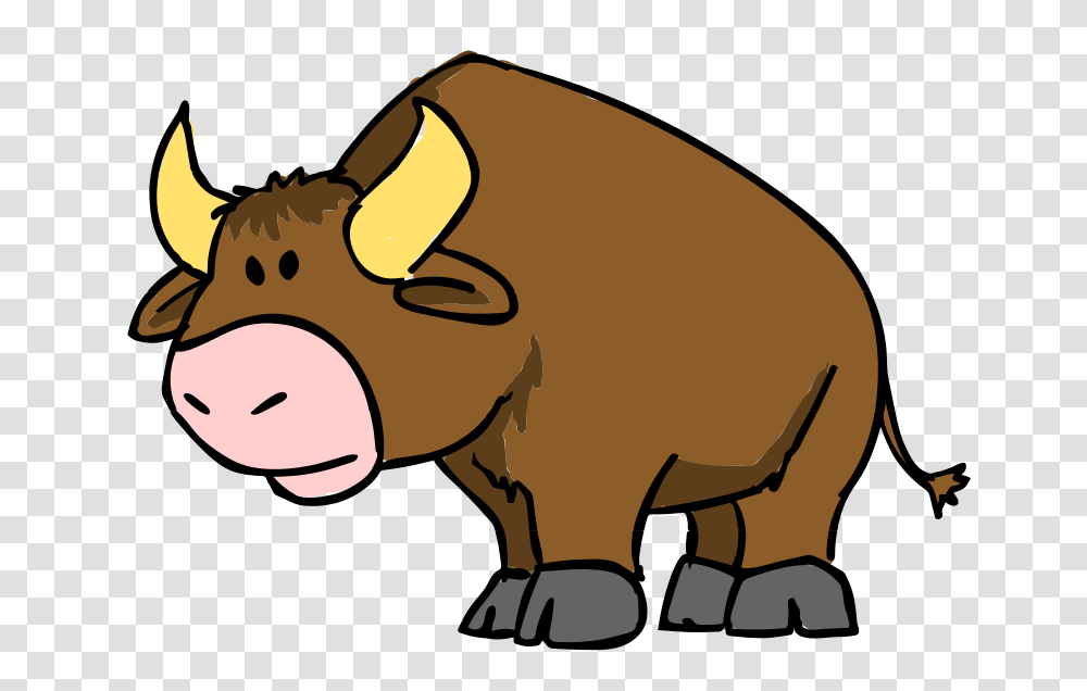 Bull4 Bull Clipart Clipartlook Bull Clipart, Mammal, Animal, Pig, Buffalo Transparent Png