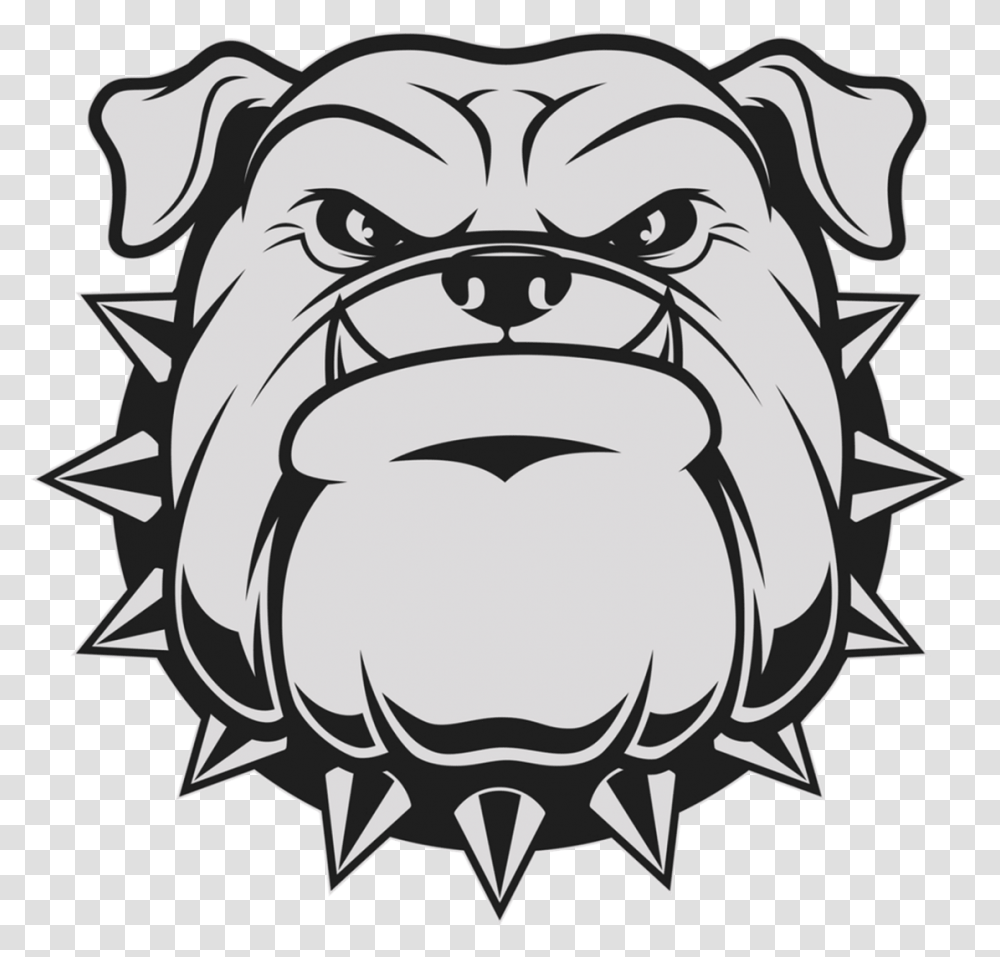 Bulldog Head Clipart Background Bulldog Logo, Stencil, Graphics, Painting, Pattern Transparent Png