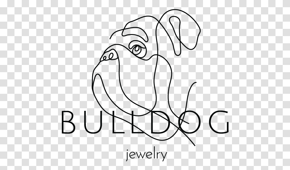 Bulldog Jewelry Line Art, Label, Face Transparent Png