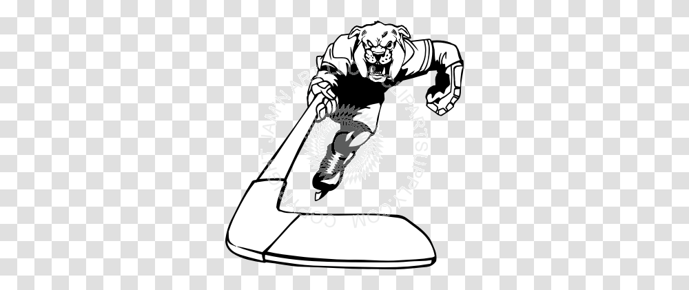 Bulldog Reaching Forward With Hockey Stick, Person, Human, Hook, People Transparent Png