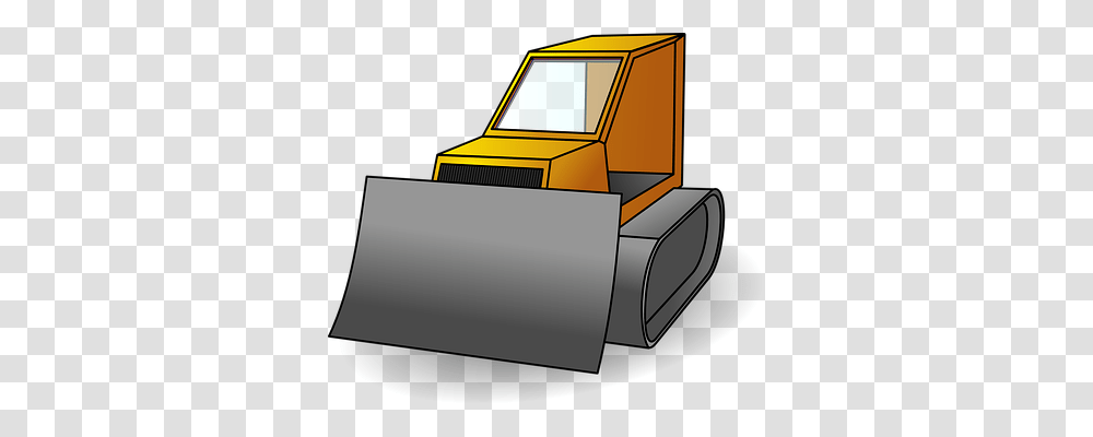 Bulldozer Transport, Tractor, Vehicle, Transportation Transparent Png