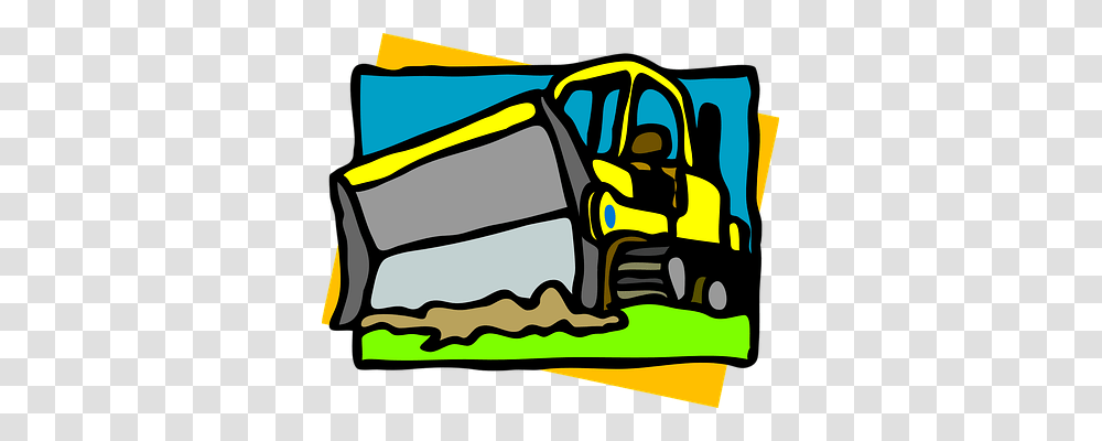 Bulldozer Transport, Vehicle, Transportation, Tractor Transparent Png