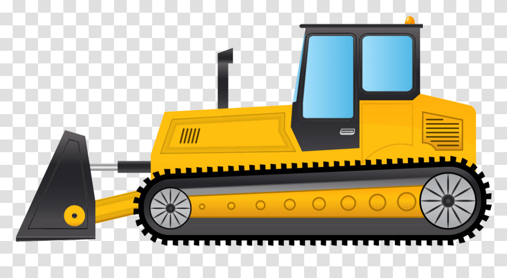 Bulldozer B Image, Tractor, Vehicle, Transportation, Snowplow Transparent Png