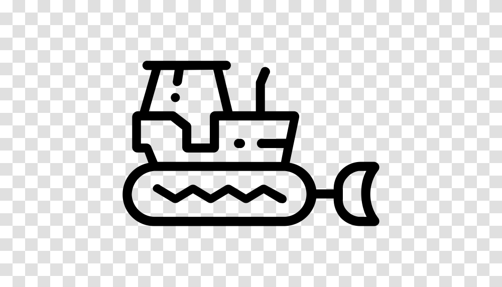 Bulldozer Cat Construction Icon With And Vector Format, Gray, World Of Warcraft Transparent Png