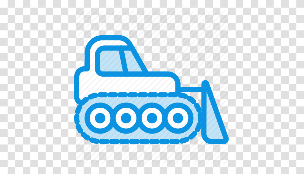 Bulldozer Caterpillar Dozer Icon, Tractor, Vehicle, Transportation, Snowplow Transparent Png
