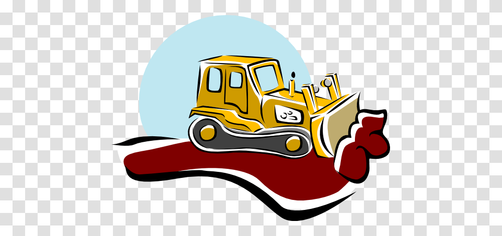 Bulldozer Clip Art, Tractor, Vehicle, Transportation, Snowplow Transparent Png