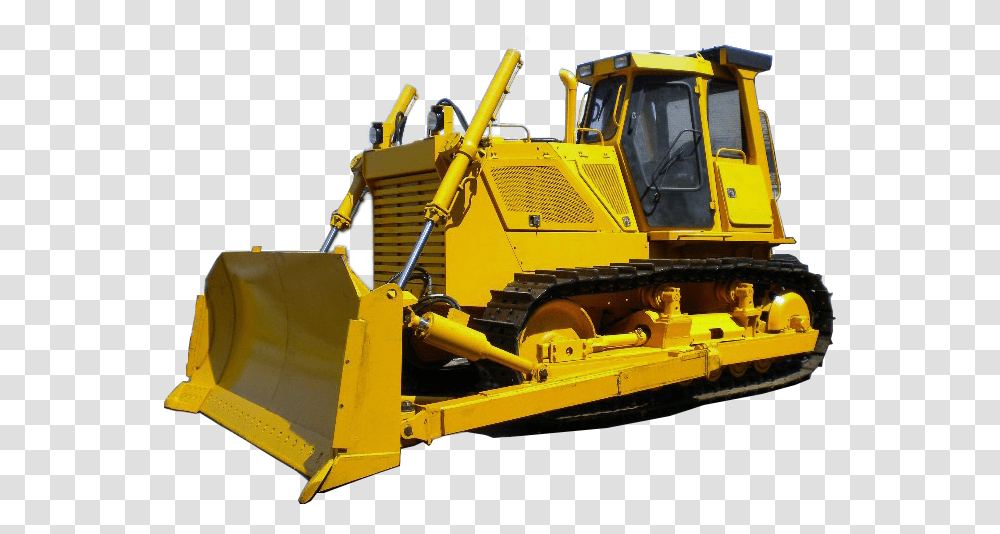 Bulldozer Download Image With Bulldozer, Tractor, Vehicle, Transportation, Snowplow Transparent Png