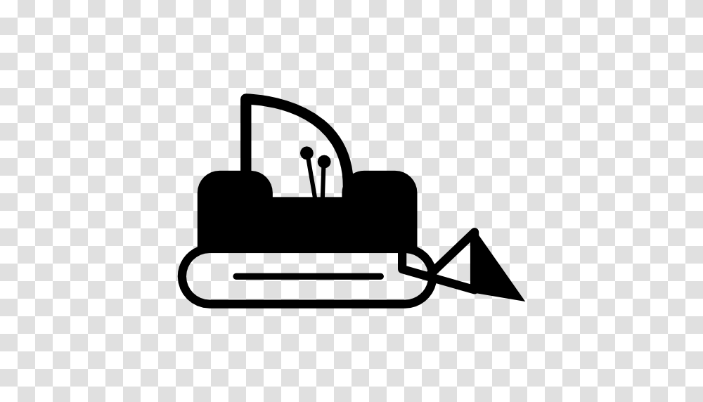 Bulldozer Free Icons Download, Lawn Mower, Tool, Silhouette, Tractor Transparent Png