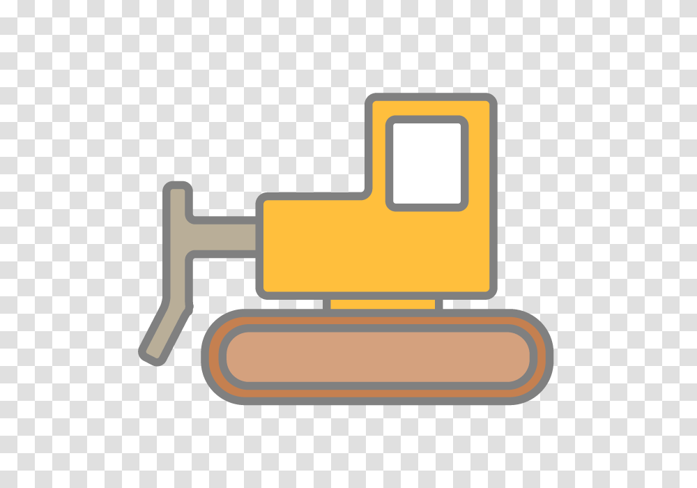 Bulldozer Heavy Machine Icon Material Free Illustration, Pc, Computer, Electronics Transparent Png