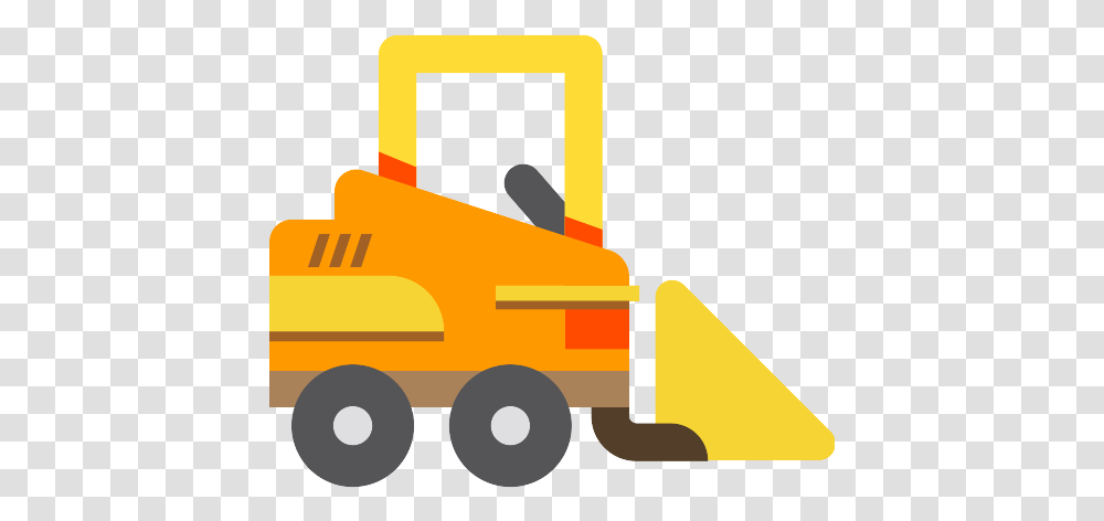 Bulldozer Icon Bulldozer, Tractor, Vehicle, Transportation, Snowplow Transparent Png
