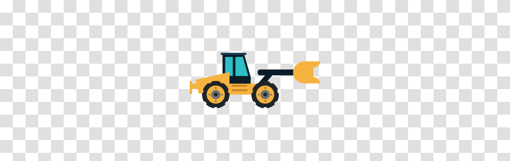 Bulldozer Icon Myiconfinder, Tractor, Vehicle, Transportation, Snowplow Transparent Png