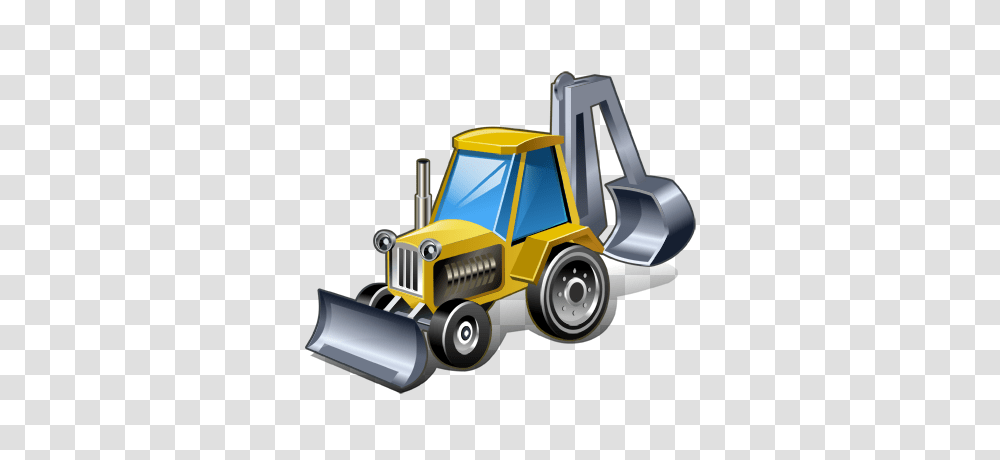 Bulldozer Icon, Tractor, Vehicle, Transportation, Snowplow Transparent Png