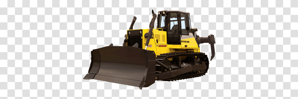 Bulldozer New Holland Construction, Tractor, Vehicle, Transportation, Snowplow Transparent Png