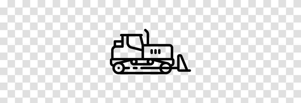 Bulldozer Silhouette Clipart, Logo, Trademark Transparent Png