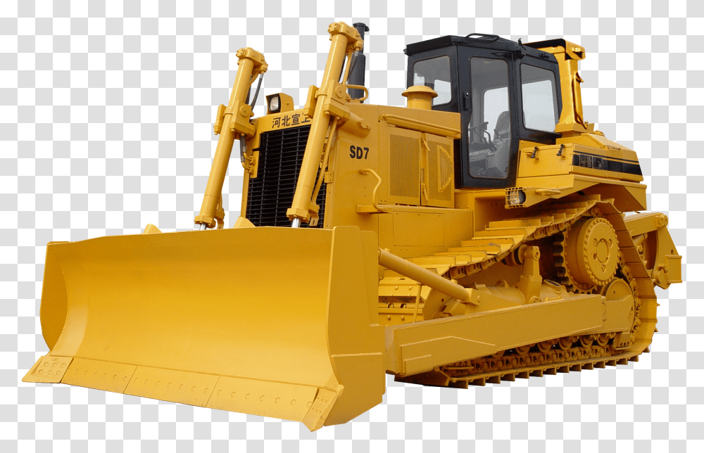 Bulldozer Tractor Bulldozer, Vehicle, Transportation, Snowplow Transparent Png