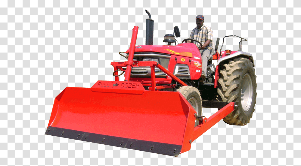 Bulldozer Tractor Dozer, Person, Human, Vehicle, Transportation Transparent Png