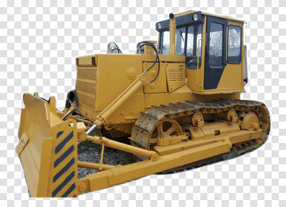 Bulldozer Tractor Image D180 Traktor, Vehicle, Transportation, Snowplow Transparent Png