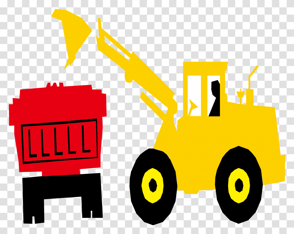 Bulldozer Truck Download Vertical, Tractor, Vehicle, Transportation, Fire Truck Transparent Png