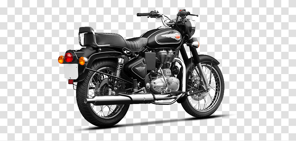 Bullet 500 Jet Black Royal Enfield Classic 350 On Road Price Raipur, Motorcycle, Vehicle, Transportation, Wheel Transparent Png