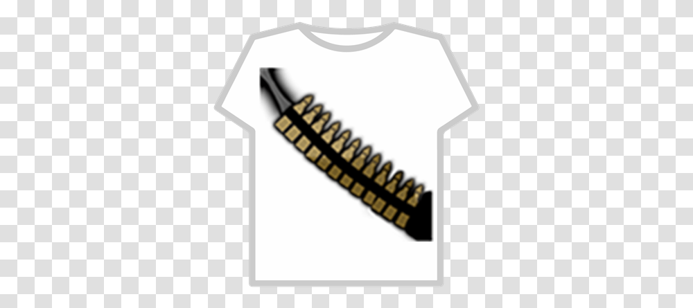 Bullet Belt T Shirt Army Roblox Shirt, Weapon, Weaponry, Clothing, Apparel Transparent Png