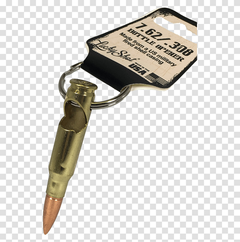 Bullet Bottle Opener Keyring Solid, Text, Hammer, Tool, Paper Transparent Png