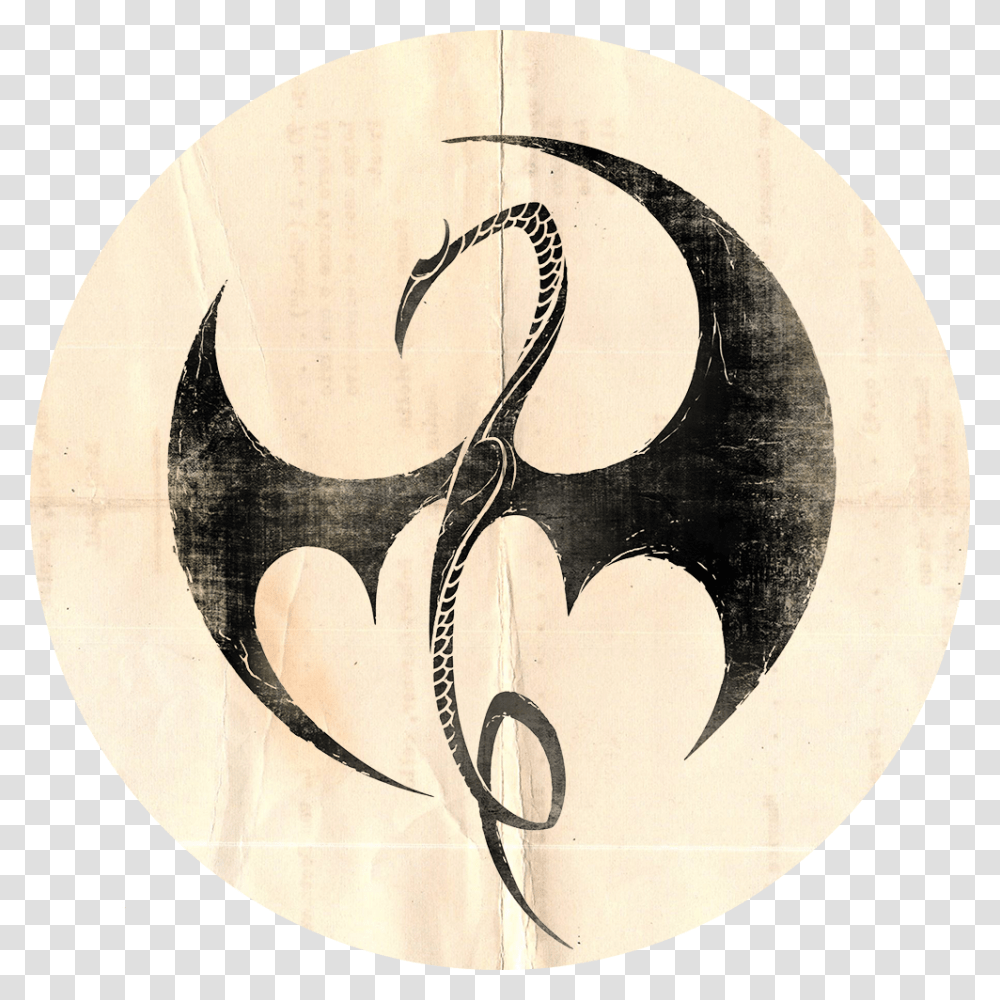 Bullet Hole Iron Fist Netflix Dragon, Painting, Batman Logo Transparent Png