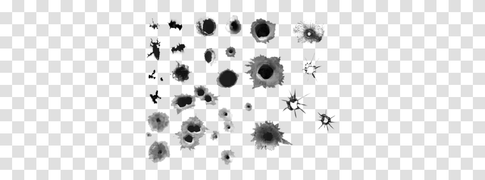Bullet Hole, Weapon, Stencil, Rug, Pattern Transparent Png