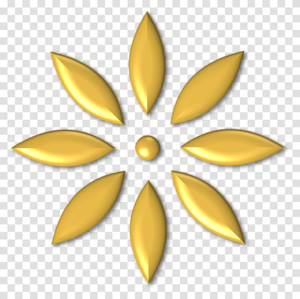 Bullet Points Download Gold Petal Flower, Lamp, Pattern, Cushion Transparent Png