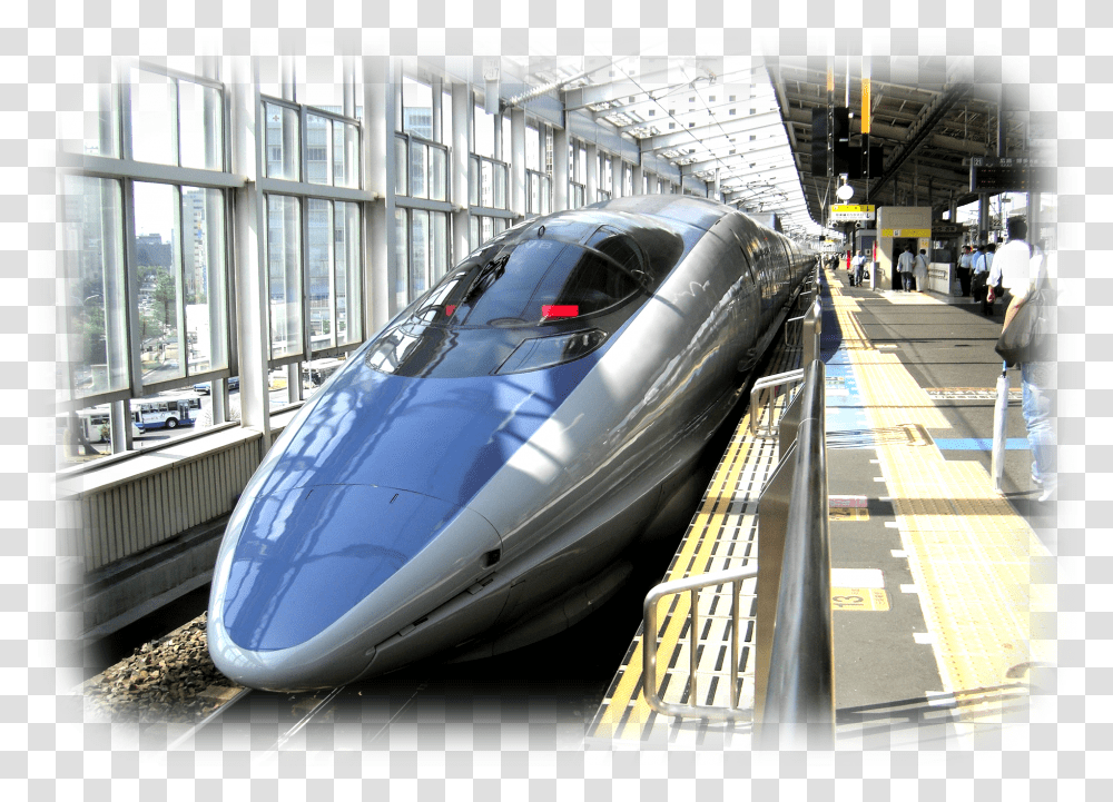 Bullet Train Kingfisher Bird Shinkansen, Person, Human, Vehicle, Transportation Transparent Png