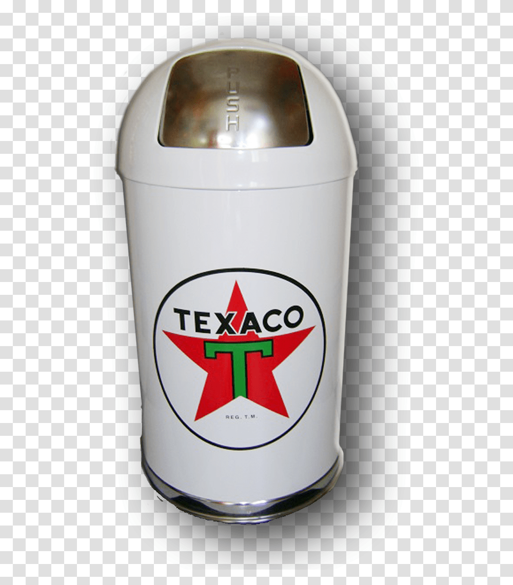 Bullet Trash Can Texaco White Texaco, Milk, Beverage, Drink, Shaker Transparent Png