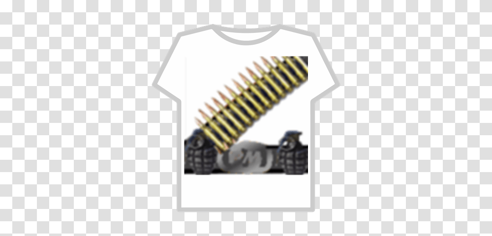 Bullets Belt Roblox Kyrie Irving T Shirt Roblox, Weapon, Weaponry, Ammunition Transparent Png