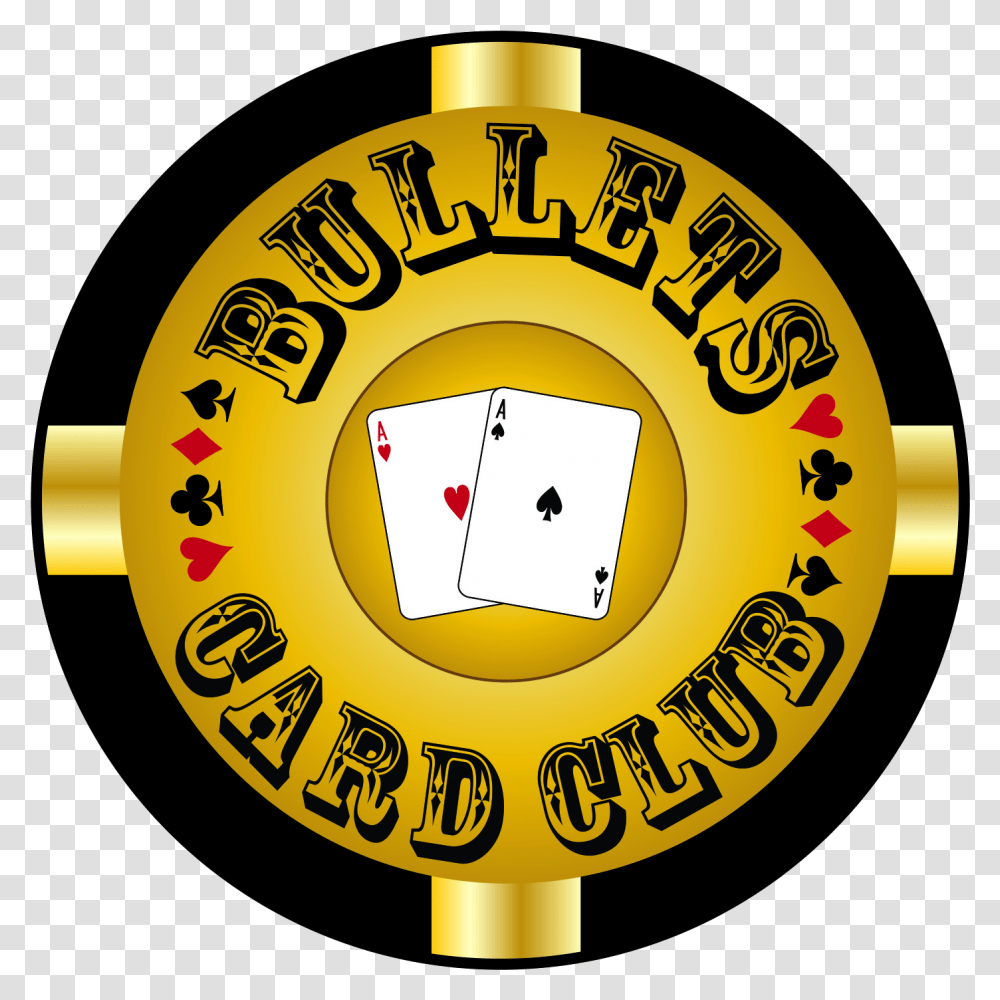 Bullets Card Club Austin Tx Poker Circle, Label, Text, Logo, Symbol Transparent Png