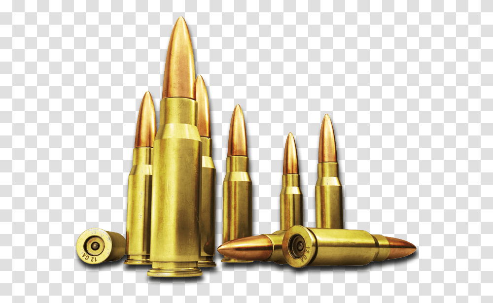 Bullets, Weapon, Weaponry, Ammunition Transparent Png