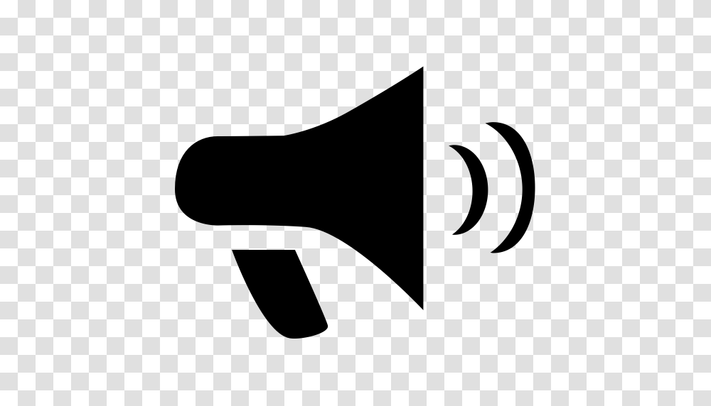 Bullhorn Loud Megaphone Icon With And Vector Format For Free, Gray, World Of Warcraft Transparent Png