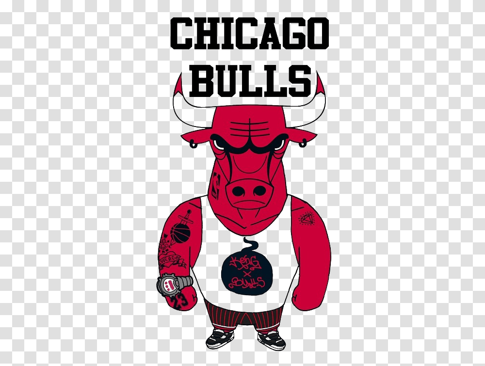 Bulls Drawing Logo Images Chicago Bull, Person, Human, Alien, Poster Transparent Png