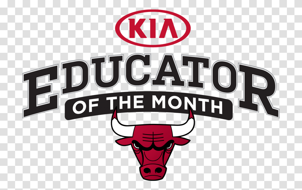 Bulls Educator Of The Month Chicago Bulls, Logo, Trademark Transparent Png