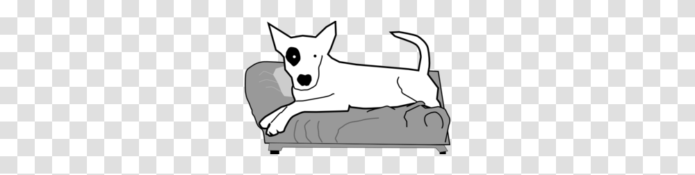 Bullterrier On Couch Clip Art, Mammal, Animal, Wildlife Transparent Png